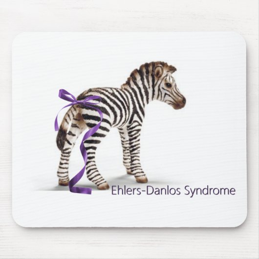 zebra met lint groot.png muismat (Voorkant)