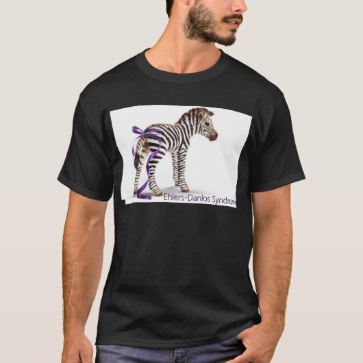 zebra met lint groot.png t-shirt (Voorkant)