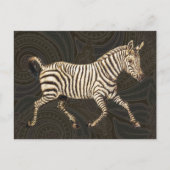  zebra met paisleyontwerp briefkaart (Voorkant)