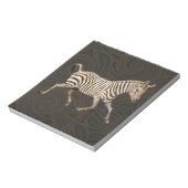 zebra met paisleyontwerp notitieblok (Linkerzijde)