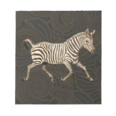  zebra met paisleyontwerp notitieblok (Voorkant)