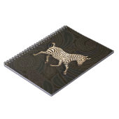 zebra met paisleyontwerp notitieboek (Linkerzijde)