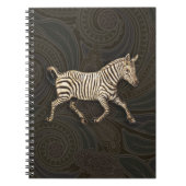 zebra met paisleyontwerp notitieboek (Voorkant)