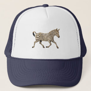 zebra met paisleyontwerp trucker pet