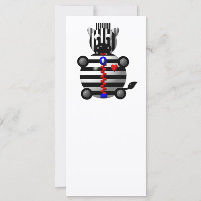 Zebra met ritssluiting (Voorkant)
