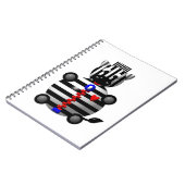 Zebra met ritssluiting notitieboek (Linkerzijde)