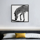 Zebra met schaduw poster
