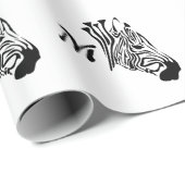 Zebra met Twisted Black Stripes Cadeaupapier (Rol Hoek)