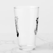 Zebra met Twisted Black Stripes Glas (Links)