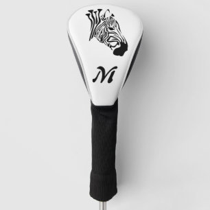 Zebra met Twisted Black Stripes Golfheadcover