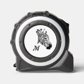 Zebra met Twisted Black Stripes Rolmaat (Voorkant)