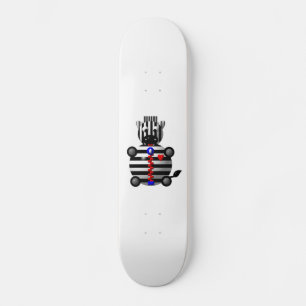 Zebra met Zipper Skateboard
