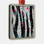 Zebra Metalen Ornament (Rechts)