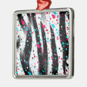 Zebra Metalen Ornament (Links)