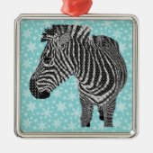  Zebra Metalen Ornament (Voorkant)