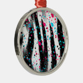 Zebra Metalen Ornament (Rechts)