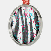 Zebra Metalen Ornament (Links)
