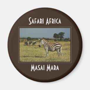 Zebra migratie in safari magneten
