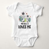 Zebra Mijn Bella Houdt Van Mij Romper (Voorkant)