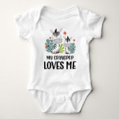 Zebra Mijn Opa Houdt Van Mij Romper (Voorkant)