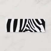 Zebra Mini Visitekaartje (Achterkant)