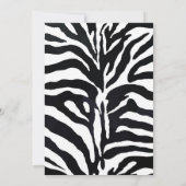 Zebra mode Glamour Dierenmeisje Happy Birthday Kaart (Achterkant)