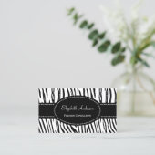 Zebra Modeconsultant Visitekaartje (Staand voorkant)