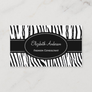 Zebra Modeconsultant Visitekaartje