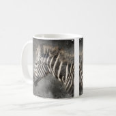 Zebra Moderne Waterverf Fine Art Wildlife Koffiemok (Voorkant links)