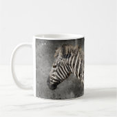 Zebra Moderne Waterverf Fine Art Wildlife Koffiemok (Links)