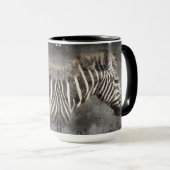 Zebra Moderne Waterverf Wildlife Fotografie* Mok (Voorkant rechts)