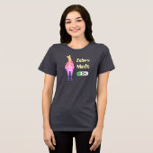 Zebra Modus AAN, Regenboog Strepen Aanpasbare Kleu Tri-Blend Shirt (Voorkant volledig)