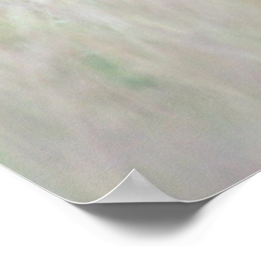 Zebra moeder en baby poster (Hoek)