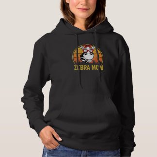 Zebra Moeder Retro  Zonnebril Leuke Zebra Hum Hoodie