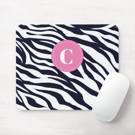 Zebra Monogram Muismat (Met muis)