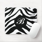 zebra-monogram, muismat (Met muis)