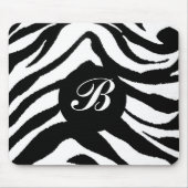 zebra-monogram, muismat (Voorkant)