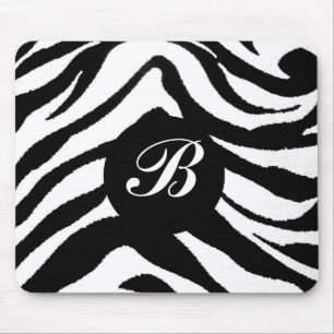 zebra monogram, muismat