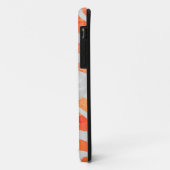 Zebra Monogram Oranje en wit Case-Mate iPhone Case (Achterkant/links)