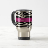 Zebra Monogram reishandjes Reisbeker (Voorkant links)
