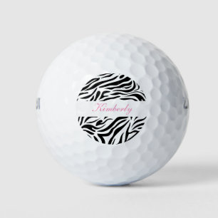 Zebra Monogram Stijl Golfballen