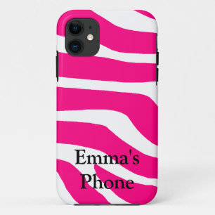 Zebra Monogrammed-naam Case-Mate iPhone Case