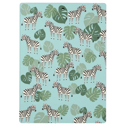 Zebra Monstera Klembord (Achterkant)