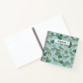 Zebra Monstera Pattern Notitieboek (Binnen)