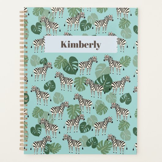 Zebra Monstera Pattern Planner (Voorkant)