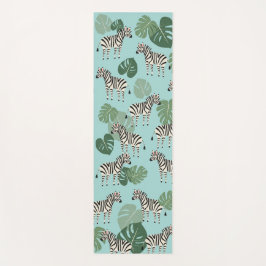 Zebra Monstera Pattern Yogamat