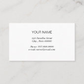 Zebra mooi modern dier visitekaartje (Achterkant)