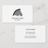 Zebra mooi modern dier visitekaartje (Voorkant / Achterkant)