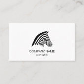 Zebra mooi modern dier visitekaartje (Voorkant)