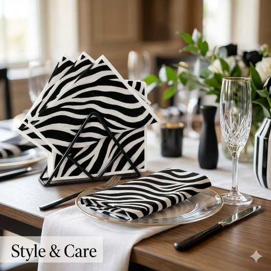 Zebra Motief Papieren Servetten Stijlvolle Feestde